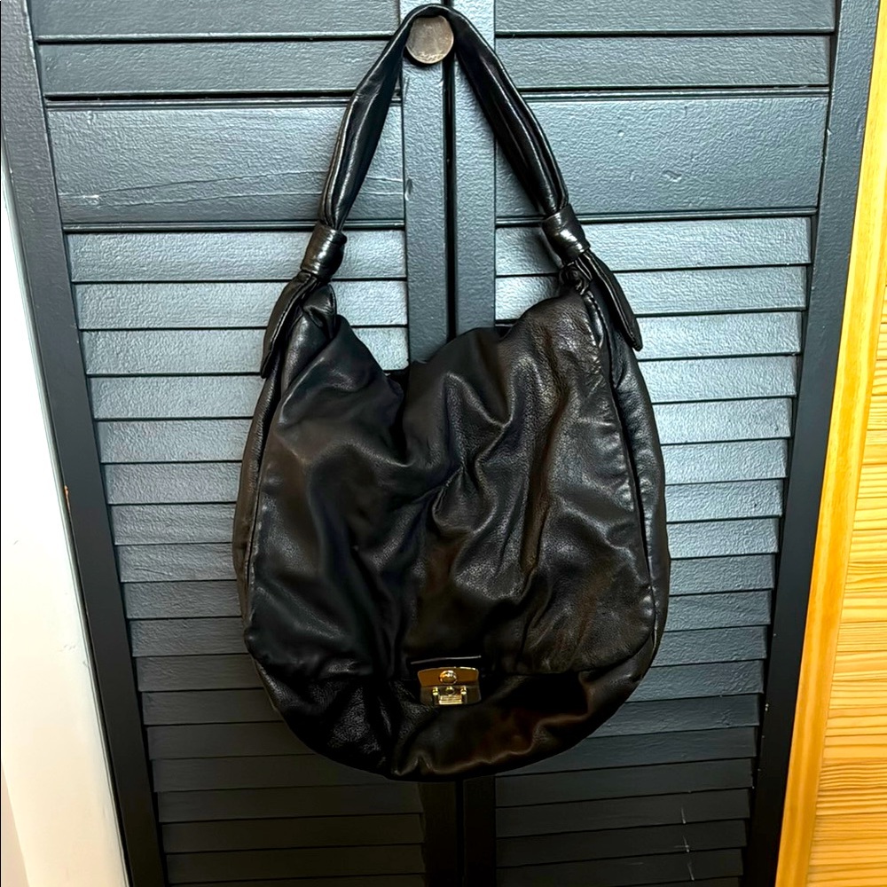 Marc by Marc Jacobs Black Leather Hobo Bag